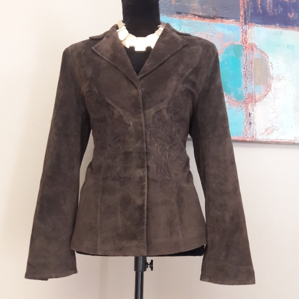 Madison Studio/ Brown Suede/ Blazer/ Jacket - image 4